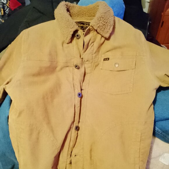 Howler brothers fuzzy depot jacket duck brown trucker jacket size s Sherpa lined - Picture 1 of 3